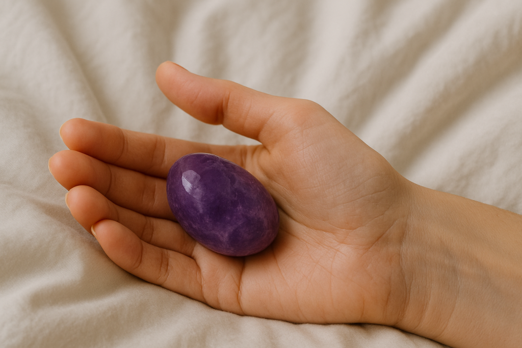 Amethyst crystal for calming sleep