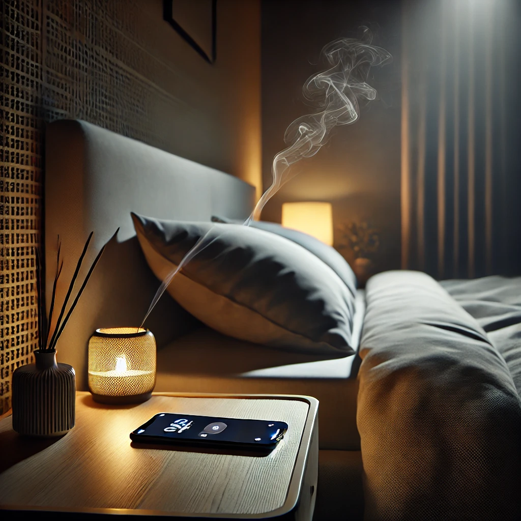 Infographic checklist illustrating essential bedtime routine tips.