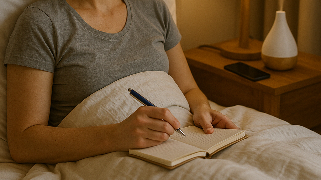 Bedtime journaling routine
