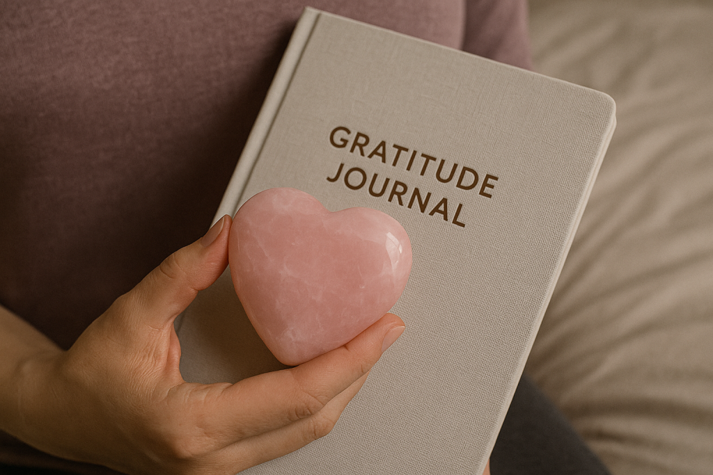 Rose Quartz crystal for emotional healing sleep