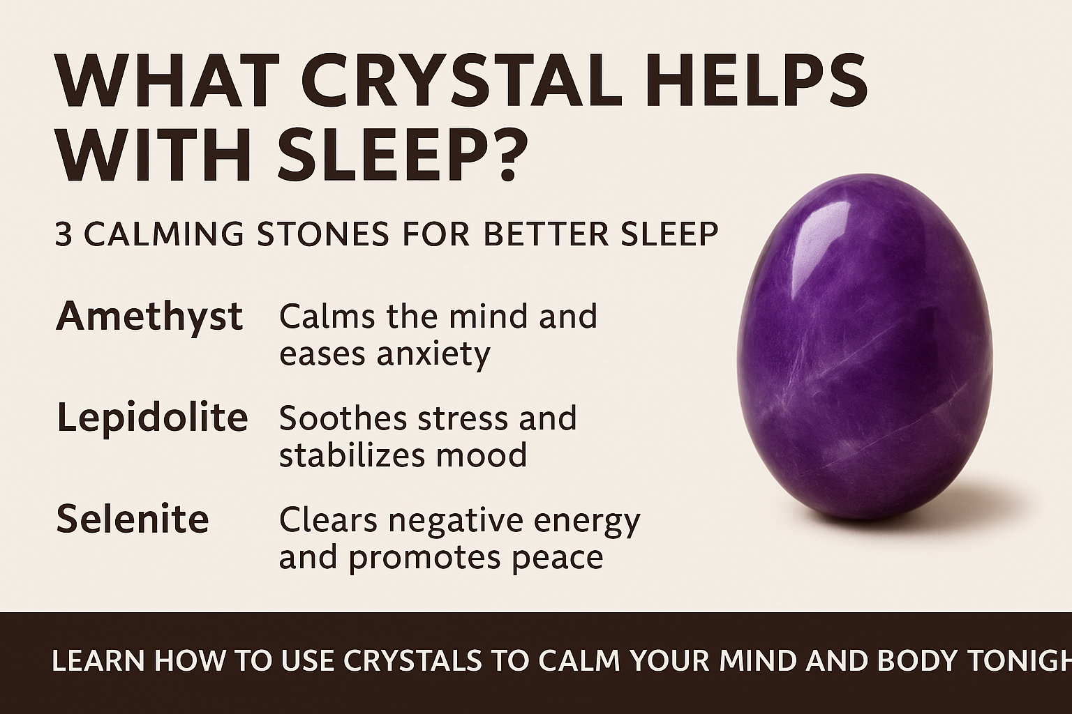 What crystal helps with sleep