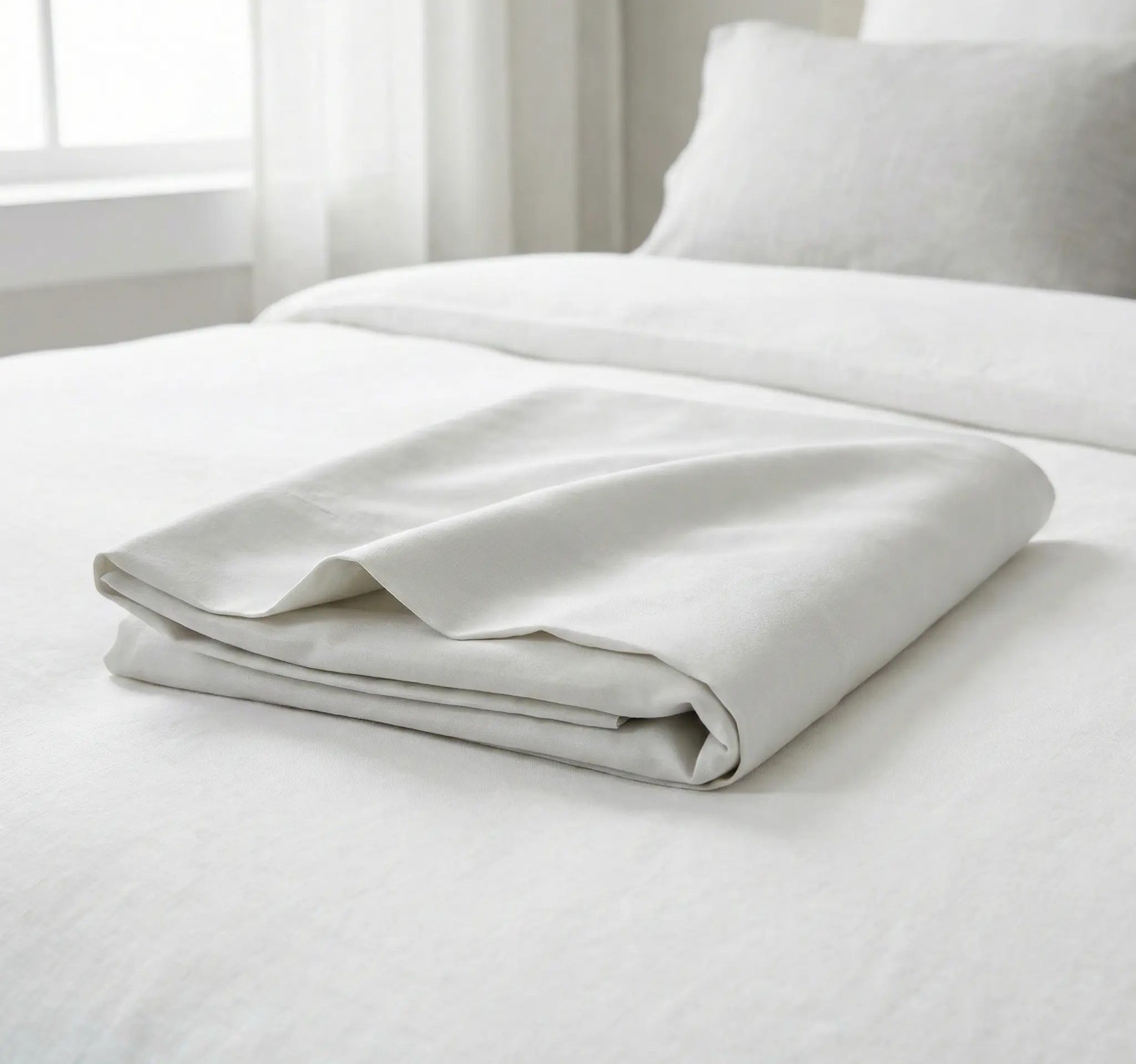 Cooling bamboo pillowcase for temperature regulation during sleep