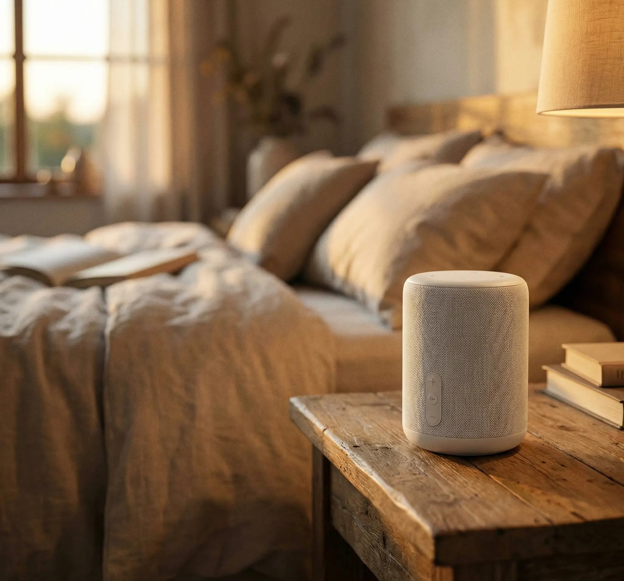 White noise sound machine for masking sleep-disrupting noise